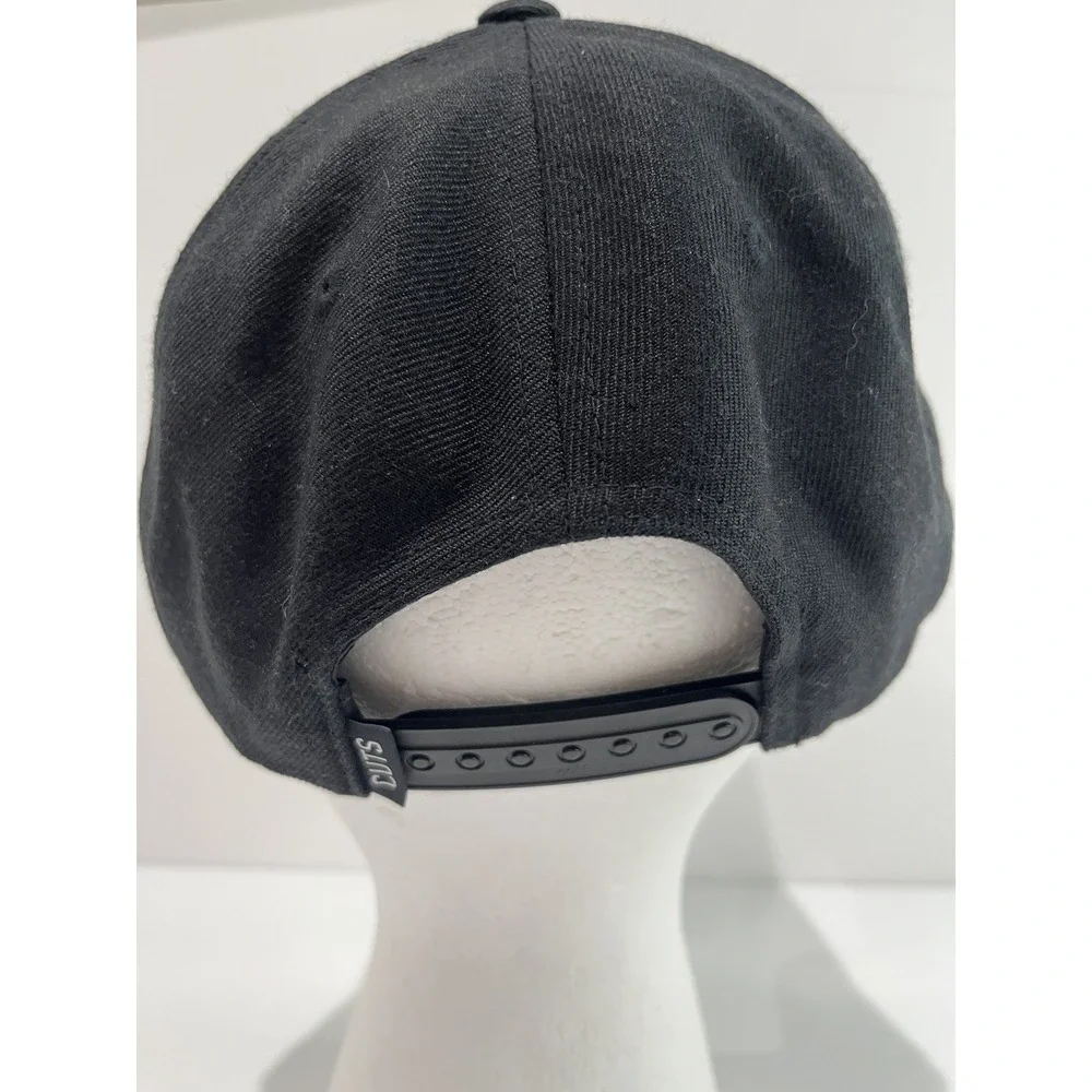 Cuts Snapback Hat Black One Size Adjustable Patch Breathable 6 Panel Casual‎